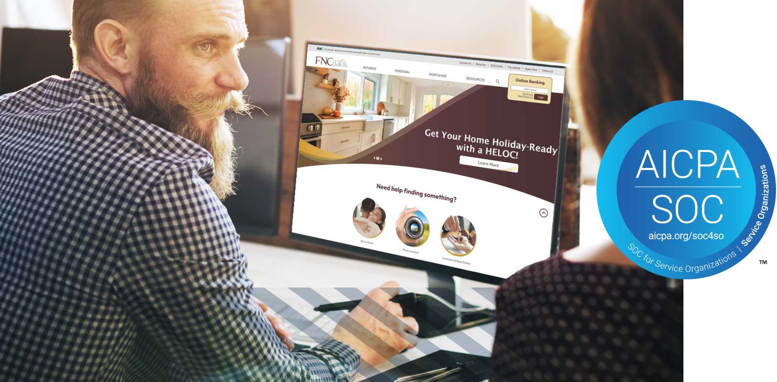AICPA SOC Man on Computer