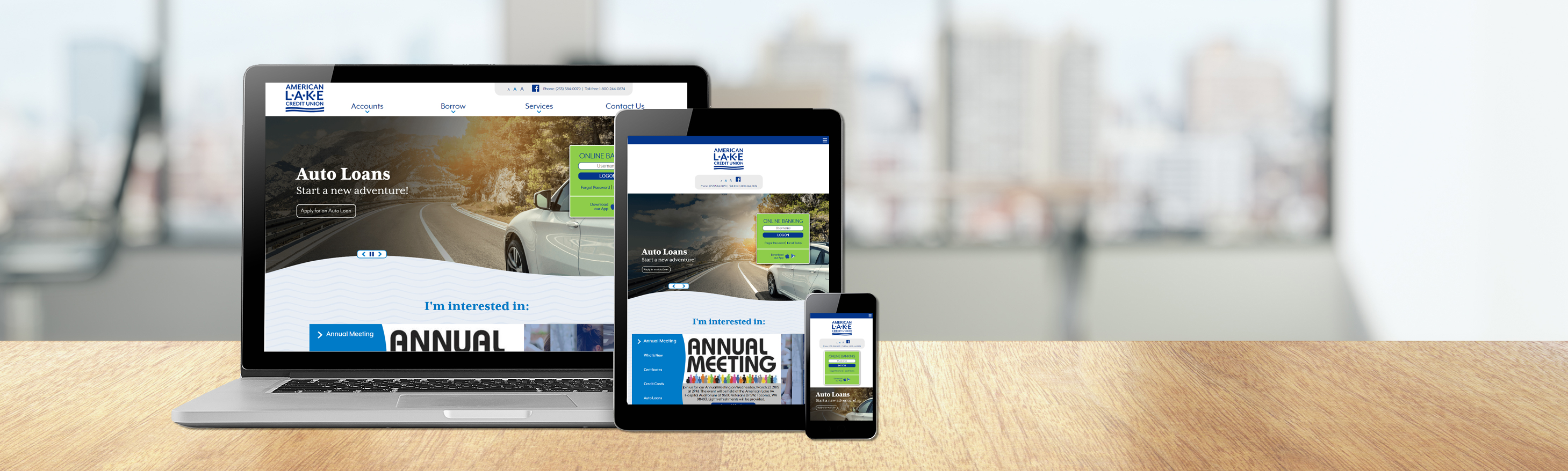 American Lake Credit Union Header