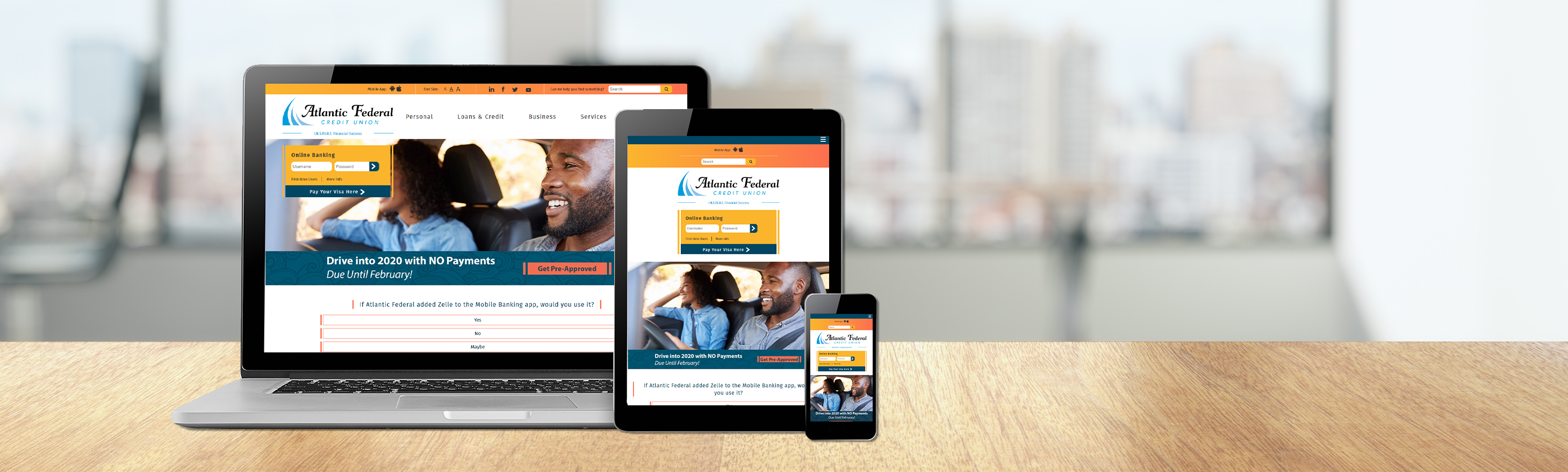 Atlantic Federal Credit Union Header Image