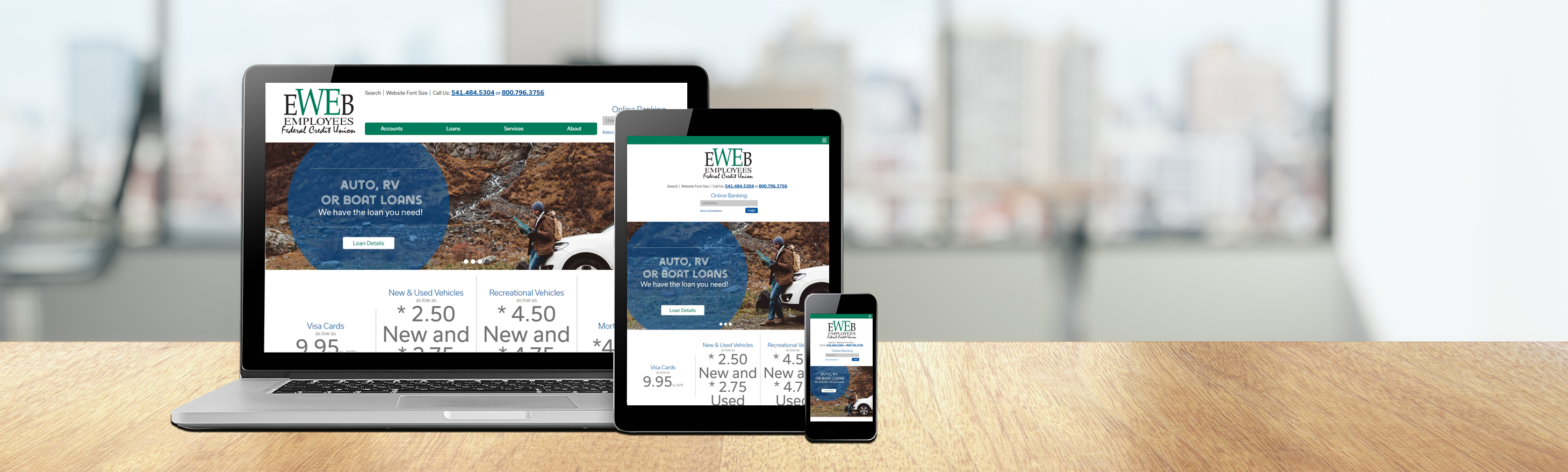 EWEB Employees Federal Credit Union Header