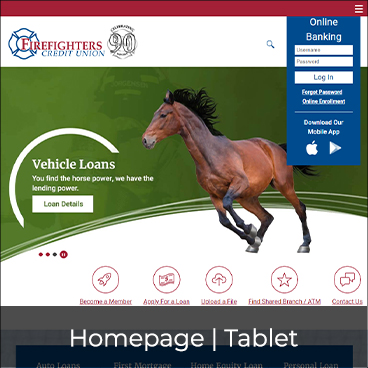 Homepage - Tablet