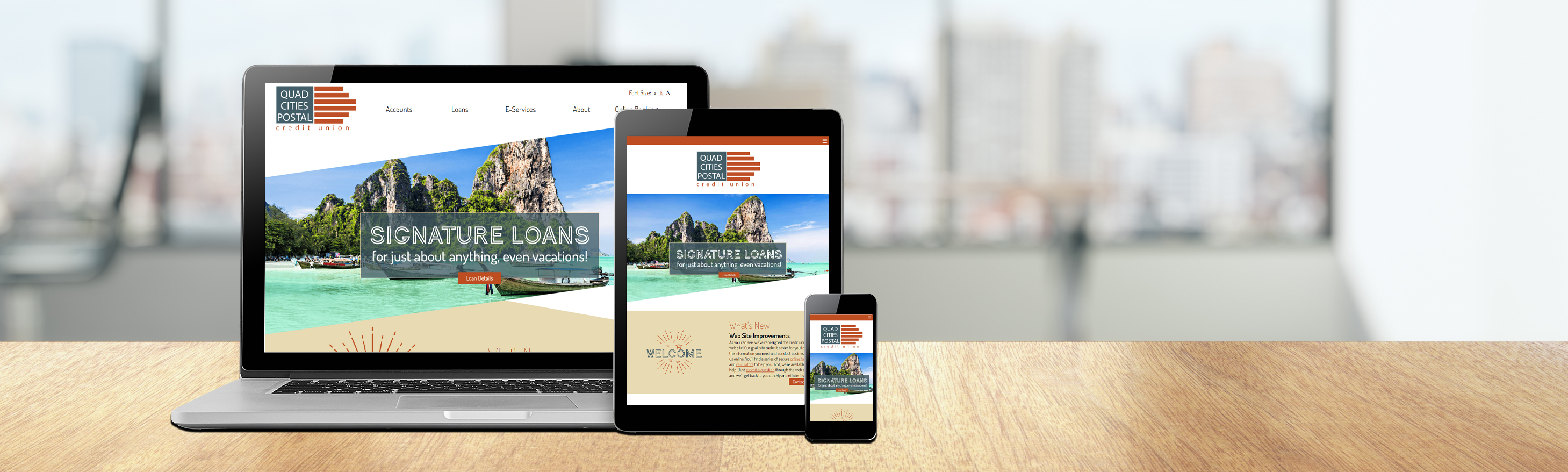 Quad Cities Postal Credit Union Header