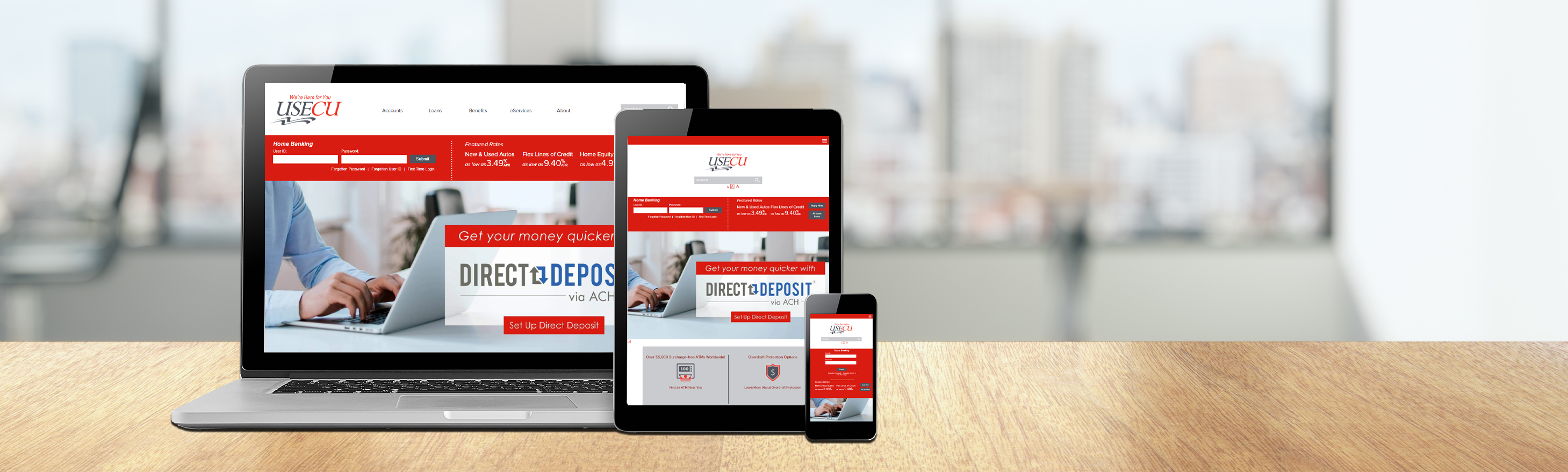 U.S. Employees Credit Union Header